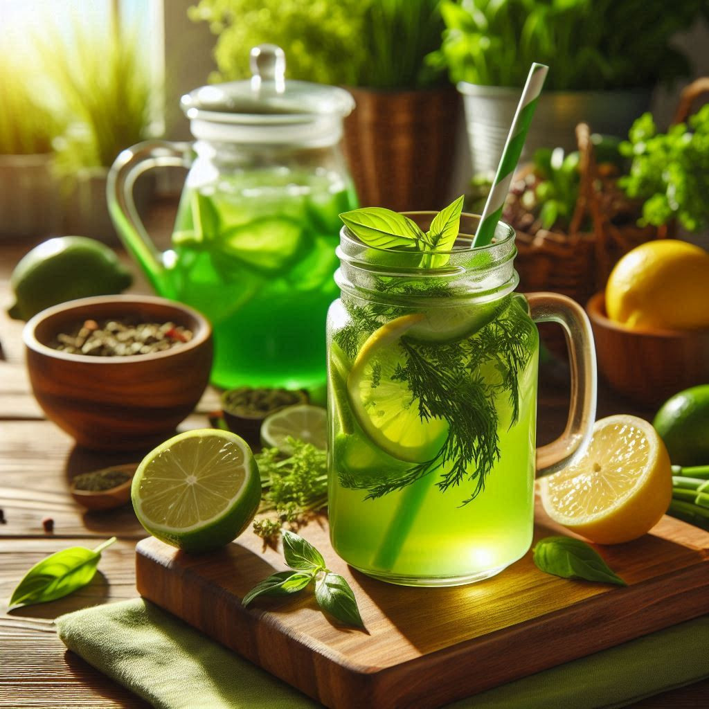 Gruzińska lemoniada estragonowa, czyli przepis na zieloną zdrową lemoniadę