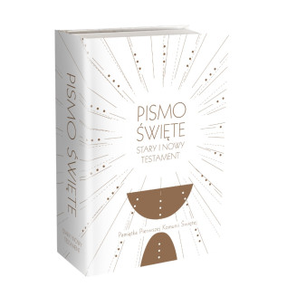 Pismo Święte Stary i Nowy Testament B6 - oprawa biała z obwolutą - Pamiątka I Komunii Świętej