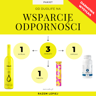Zestaw: Wsparcie Odporności od Duolife (Witamina C do picia + ProImmuno® + Ca + D3)