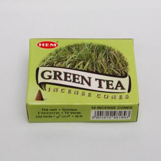 Zielona herbata - kadzidło stożkowe 10 szt.