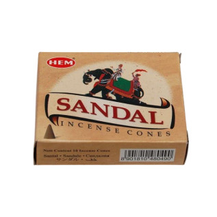 Sandał - kadzidło stożkowe 10 szt.