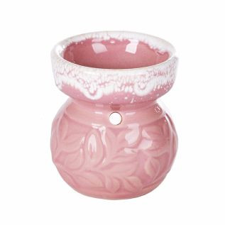 Kominek ceramiczny mały, różowy