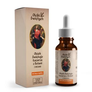 Olejek Świętego Łazarza 50 ml z oregano z serii Olejki Świętych