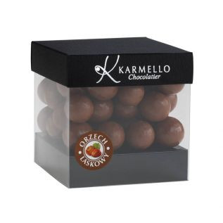 Orzech laskowy w ciemnej czekoladzie 200g Karmello - krótki termin
