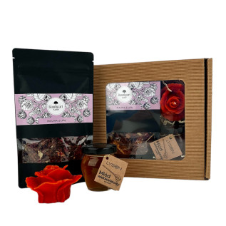 Pudełko prezentowe Rozkoszna harmonia z herbatką Malina z lipą i miodem