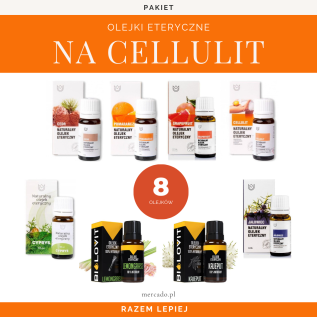 Zestaw 8 olejków eterycznych na cellulit