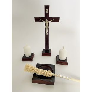 Komplet zestaw kolędowy drewniany ciemny Moreli