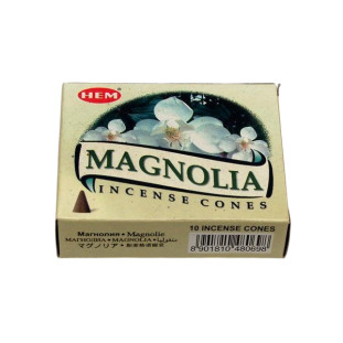 Magnolia - kadzidło stożkowe 10 szt.