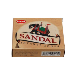 Sandał - kadzidło stożkowe 10 szt.