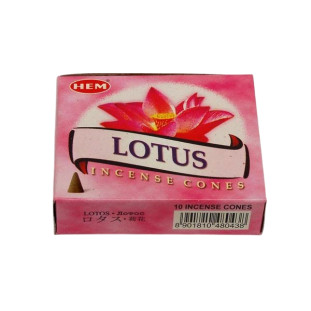 Lotos - kadzidło stożkowe 10 szt.