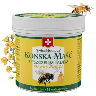 Końska Maść z pszczelim jadem SwissMedicus® 150ml