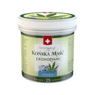 Szwajcarska Końska maść Z konopiami Chłodząca SwissMedicus 250 ml