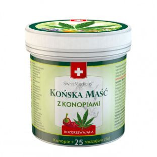 Końska Maść z Konopiami Rozgrzewająca SwissMedicus 500ml