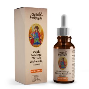 Olejek Świętego Michała Archanioła 50 ml z geranium z serii Olejki Świętych