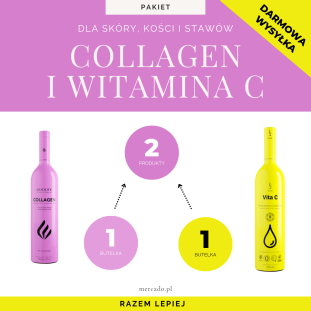 Zestaw dla skóry i stawów: Kolagen i Witamina C do picia od DuoLife (750 ml + 750 ml)