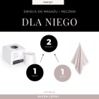 Zestaw do masażu DLA NIEGO: świeca do masażu i ręcznik