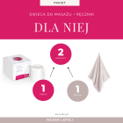 Zestaw do masażu DLA NIEJ: świeca do masażu i ręcznik