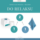 Zestaw do masażu RELAKS: świeca do masażu i ręcznik