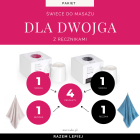 Świece do masażu dla dwojga z ręcznikami (świeca dla niej + świeca dla niego + 2 ręczniki)